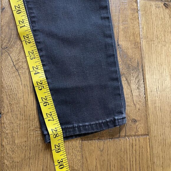 Levi's 711 Skinny Stretch Black Denim Jeans Womens Size 30 Patch Front Design - Picture 5 of 8